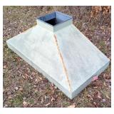 Painted Sheet Metal Vent Hood, 30" H x 74" W x 36" D