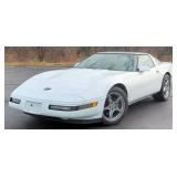1995 Chevy Corvette Convertible Sports Car With Hard Top, 5.7-L V-8, 94412 Miles Showing On Odometer