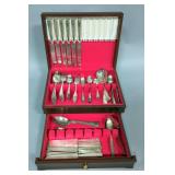 Sterling Silver Teaspoons, Qty 5, Sterling Handle Pastry Server, And Assorted Flatware, Brands Inclu