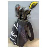 Nike Golf Shoulder Golf Bag Including Drivers, Wedges, And Putter, Brands Include King Cobra, Titlei
