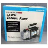 Pittsburgh 2.5 CFM Refrigeration Vacuum Pump, Model 98076, In Original Box
