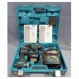 Makita 18V Cordless 1/2" Driver, Model LXPH01, Impact Driver, Model LXDT04, Including Batteries, Cha