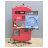 Skil Bench Top Bandsaw, Model 3385, And Delta Shopmaster Replacement Bandsaw Blade, New In Package, 