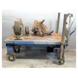 Dandy Portable Manual Scissor-Lift Table, Heavy Duty Castor Wheels, Qty 3, And More