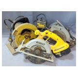 Dewalt Cordless Circular Saw, Model DC390, With Battery And Charger, Missing Blade, Craftsman 7" Ele