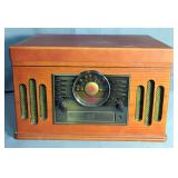 Crosley AM/FM Radio, Model CR73-3, Plays Records, Cassettes And CDs, Powers On