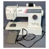 Singer Single Needle Sewing Machine, Model 30920, With Foot Pedal, And Sewing Accessories, Powers On