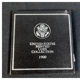 1900 United States Minted Coin Collection Including Morgan Silver Dollar,, Barber Silver Half Dollar