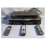 Samsung Smart Blu-Ray Player Model BD-J6300 In Box, Sony Blu-Ray Player Model BDP-S360, And Samsung 