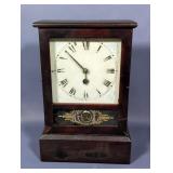 Jerome & Co. New Haven Antique Mantel Shelf Clock With Brass Pendulum And Winding Key