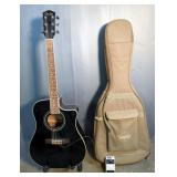 Fender 40" Acoustic 6-String Guitar #CD140SCE BLK, With Fishman Adapter Installed, Boss Chromatic Tu