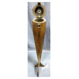 Solid Brass Manual Sediment Sampler With Hinged Lid, Approx 24" Long x 5" Diameter, Very Heavy, Loca