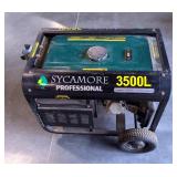 Sycamore 6.5 OHV / 3500 W Professional Generator, Model 3500L, With 120V And 240V Outlets