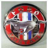 Ford Mustang Metal Button Sign, 15"