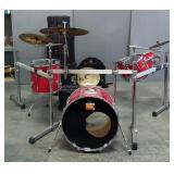 Pearl Export Series Drum Set With Pearl Icon Drum Rack, Cymbals, Enduro Drum Carrying/Storage Cases 