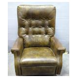 Vintage LA-Z-BOY Chair Co Style 849 Faux Leather Rocker/Recliner Chair, 39" x 33" x 26"