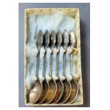 Guldsmed Knud Pedersen 6 Spoon Set, Chinese Dragon Spoon/Chopstick Rest Set Of 4, Stainless Steel Bu