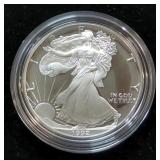 1992 American Eagle $1 Silver Coin, 1 oz Fine Silver, In Display Box
