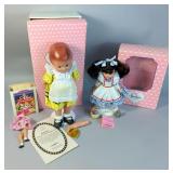 Effenbee Patsy Alice In Wonderland 13" Doll, On Stand, With COA, Arms Detached, Effenbee Wizard Of O