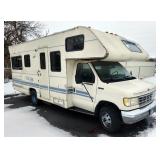 1992 Ford E350 Tioga Motorhome 8 Cyl 7.5L, Odometer Reads 47,612, VIN# 1FDKE30G5NHA60451