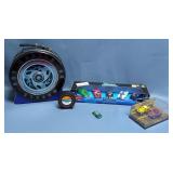 Hot Wheels Diecast Assortment Including Willys Gassers In Display Case, Muscle Machines 1/64 Scale 5