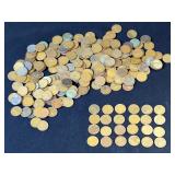 Wheat Pennies, Approx Qty 240, Total Weight 1LB 10 oz