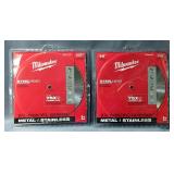 Milwaukee Diamond Blade 14" Circular Saw Blades, Model 49-93-7840, Qty 2