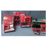 Milwaukee Shockwave 42pc Impact Driver Bit Set Model 48-32-4407, Milwaukee Hollowcore 7pc Metric Mag