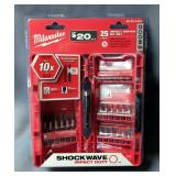 Milwaukee Shockwave 42pc Impact Driver Bit Set Model 48-32-4407, Milwaukee Shockwave 25pc Impact Dri