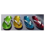 Aluminum Arts Flip Flop Trinket Trays, Qty 24