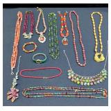 Costume Jewelry Necklaces, Various Materials And Styles