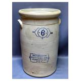 Monmouth Pottery Co 6 Gallon Butter Churn Crock