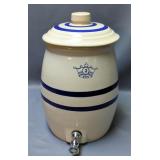 Robinson Ransbottom Blue Crown Royal 2 Gallon Beverage Dispenser Crock