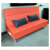 Global Upholstery Co. Powered Modern Loveseat, 42" x 72.5" x 27", With 2 110V Outlets And 4 USB Conn