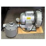 Gast Idex 1/2 HP Regenair Regenerative Blower, Model R3105-12, With Solberg Filter Silencer, Model F