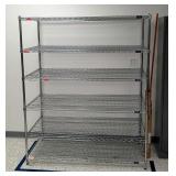 Uline Metal Storage Rack With 5 Adjustable Wire Shelves, 72" x 60" x 30"