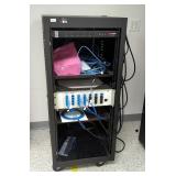 Rolling Server Rack, 51" x 22" x 30.5", With IPiTEK LumiTherm Unit, Model LT-X5R, CyberPower Outlet 