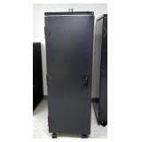 Schroff Rolling Server Rack, 71" x 24" x 31.5", Marked Utah Test Unit DD2-04