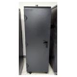 Schroff Rolling Server Rack, 71" x 24" x 31.5", Marked Kansas Test Unit DD2-02