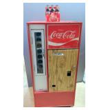 Vintage The Vendo Company Coca-Cola Bottle Vending Machine, Model HA56A-B, Powers On, Key Included, 