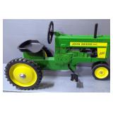 John Deere Model 720 Tractor Metal Pedal Car, 31" x 17" x 17"