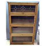 Attached Barristers Bookcase With 4 Shelves, 57" x 34" x 13