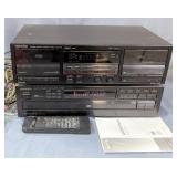 Kenwood Multiple Compact Disc Player DP-R891, Kenwood Stereo Double Cassette Deck KX-W791, Both Powe