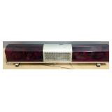 Yankee Red Rotating Light Bar SAE W3-75, 9.5" x 52" x 10", Hardwired