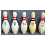 Vintage Bowling Pins, Qty 5