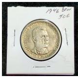 1946 Booker T Washington Half Dollar, 90% Silver, Issued By US Mint To Raise Money For A Birthplace 