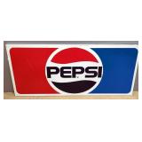 1970s Pepsi Metal Sign, 24" x 54"
