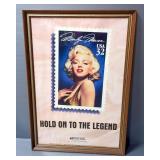 1995 Marilyn Monroe Stamp Poster, Rare Version With Post Office Logo Never Released To The Public, F