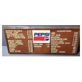 Vintage Pepsi Menu Letter Board, 20" x 49.5"