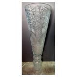 Cut Glass Floor Vases, 53" X 10" Diameter, Qty 2